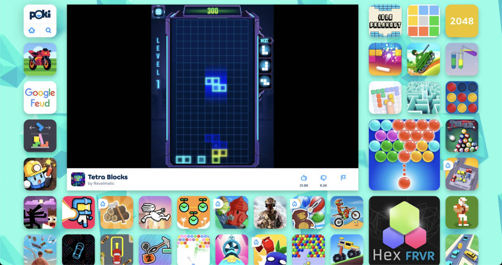 Tetris on Poki
