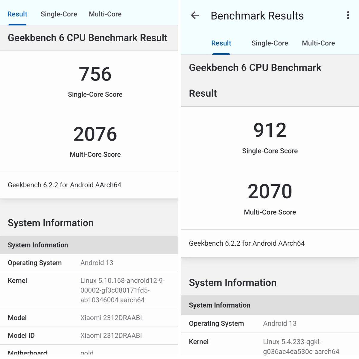 Redminote13_vs_oneplusnordce3lite_performance