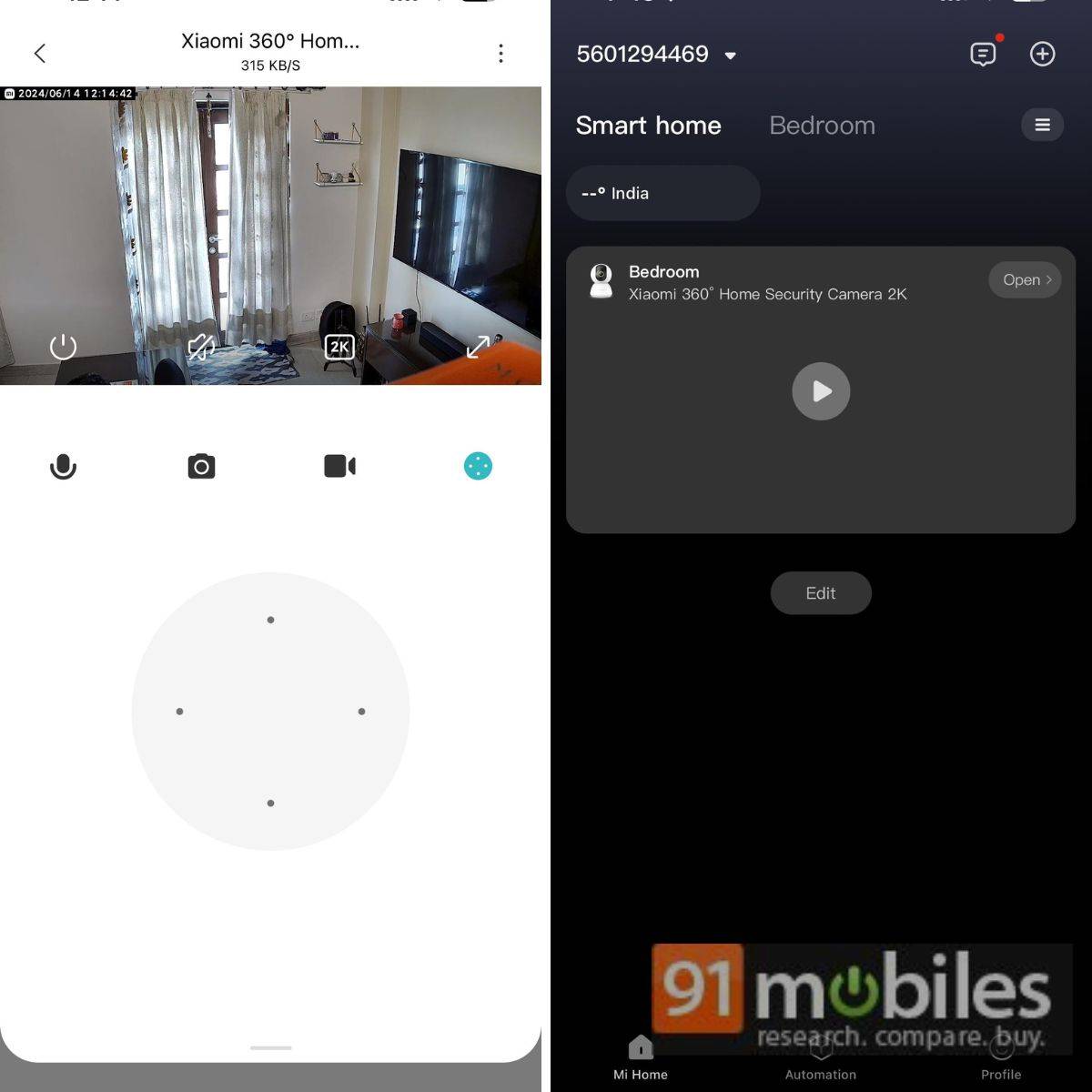 Xiaomi 360 Home Security Camera 2K