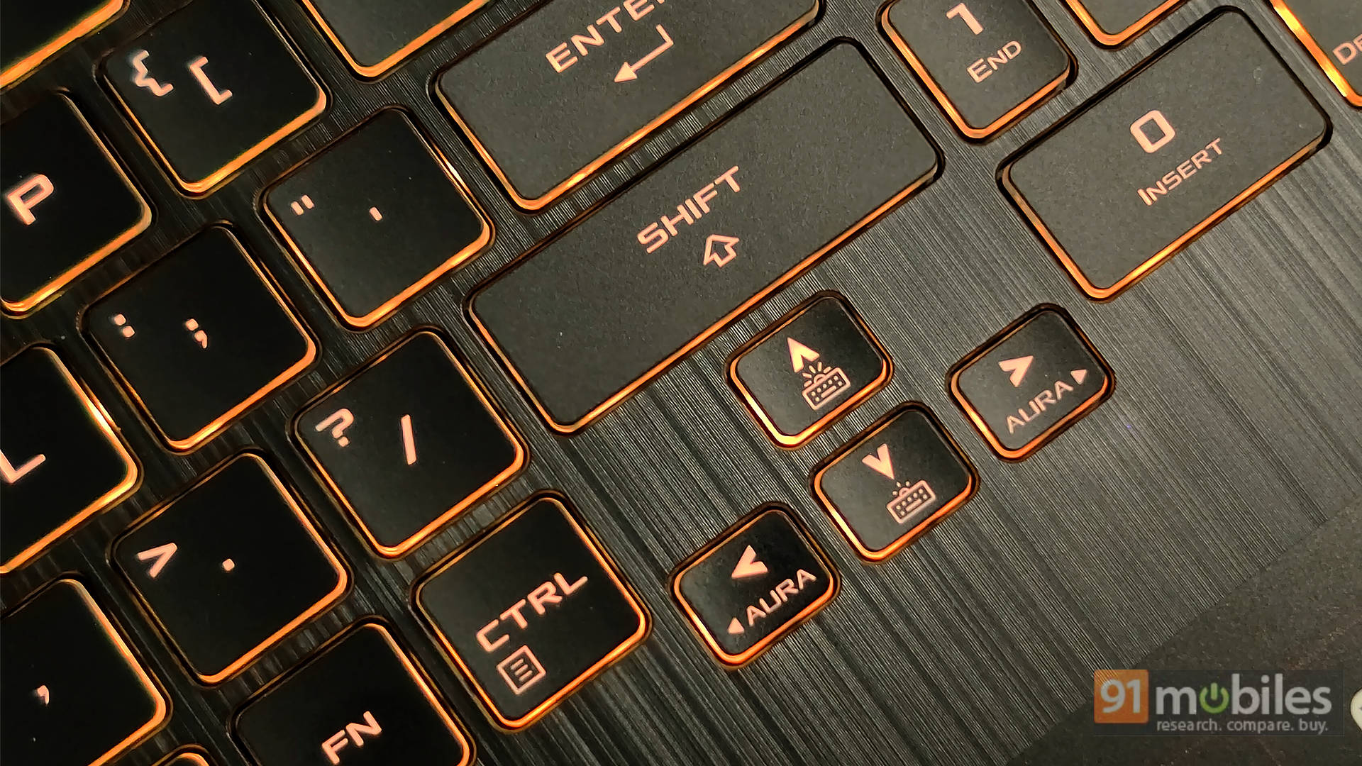 Keyboard Arrow Keys - ASUS TUF Gaming F15 FX506HF Review