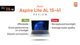 Acer Aspire Lite AL 15-41 Review: Budget Performance Without the Frills