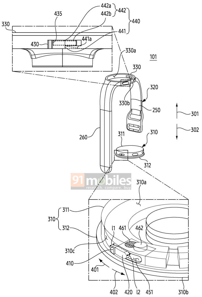 Samsung watch strap patent