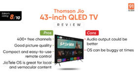 Thomson Jio 43-inch QLED TV review: Bang for the buck