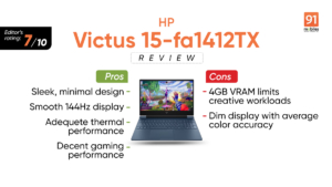 HP Victus 15-fa1412TX Review: Ada-pting to Budget Gaming?