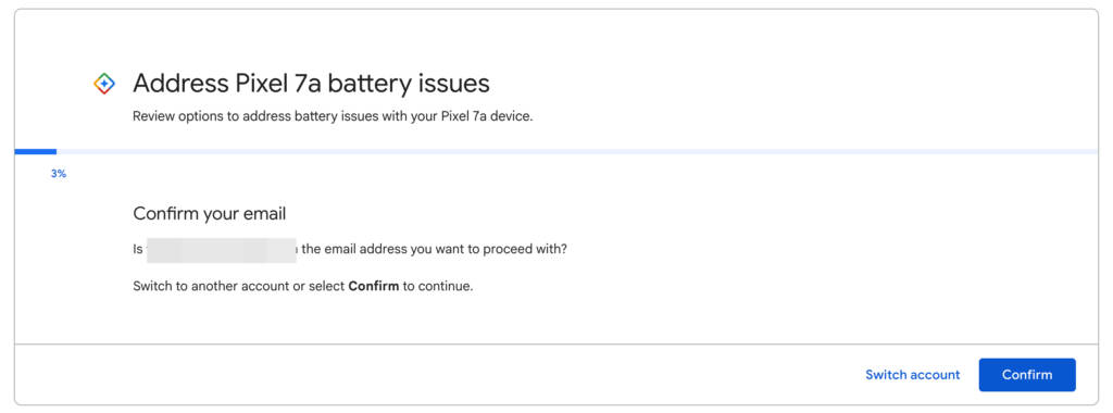 Pixel 7a battery replacement offer