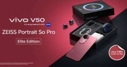 Vivo V50 Elite Edition with 6,000mAh battery, in-box TWS launched in India: price, specifications