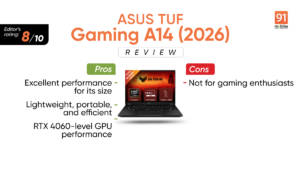 ASUS TUF Gaming A14 (2026) Review: Fighting in a different weight category