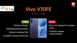 Vivo V70 FE review: big battery inside unique design