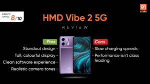 HMD Vibe 2 5G review: a 5G budget option that stands out with its design