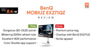 BenQ MOBIUZ EX271QZ gaming monitor review: a QD-OLED powerhouse that finds its own niche
