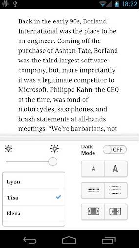 Instapaper Android Expierence Instapaper Android Expierence