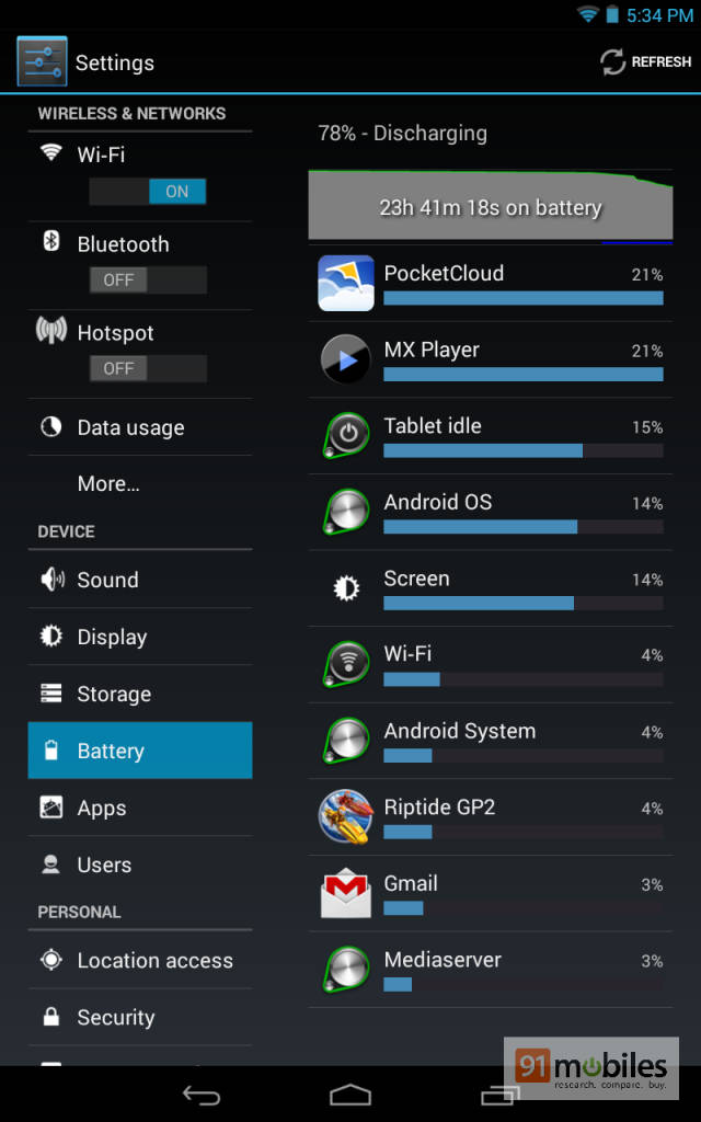 Android Battery