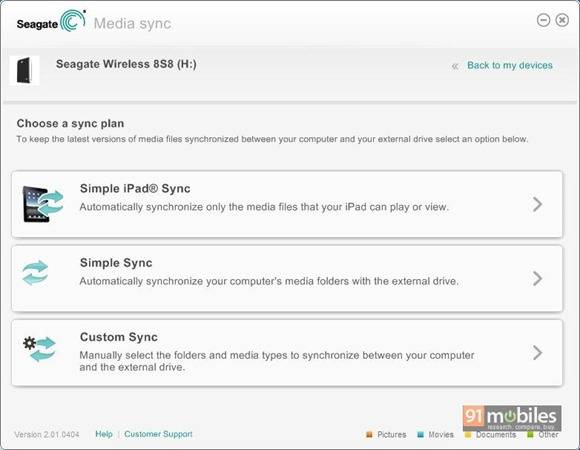 Seagate Media sync Seagate Media sync
