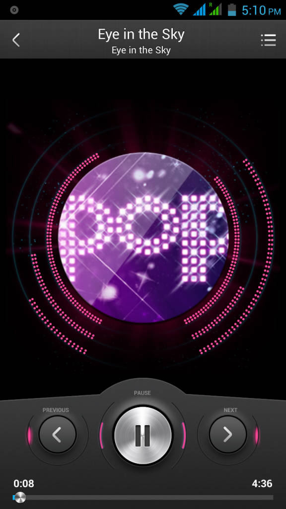 Lava Iris 504Q+_music player