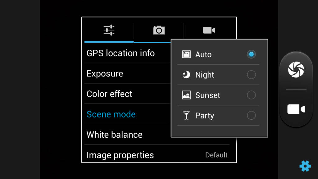 XOLO Q1010i camera interface