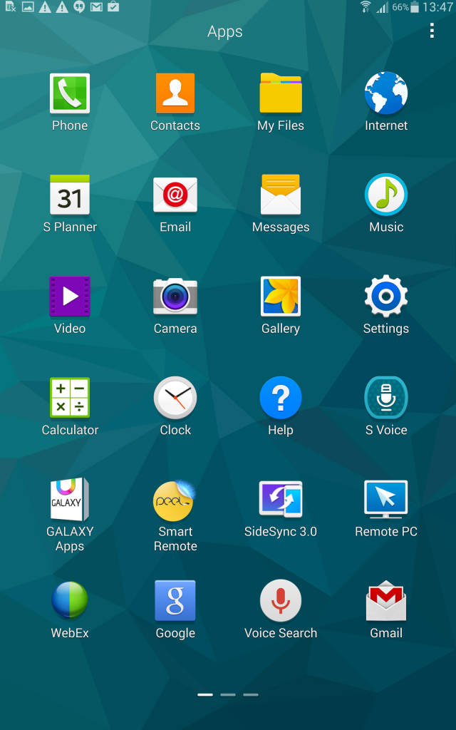 Samsung Tab S_apps