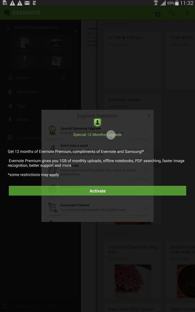 Samsung Tab S_evernote