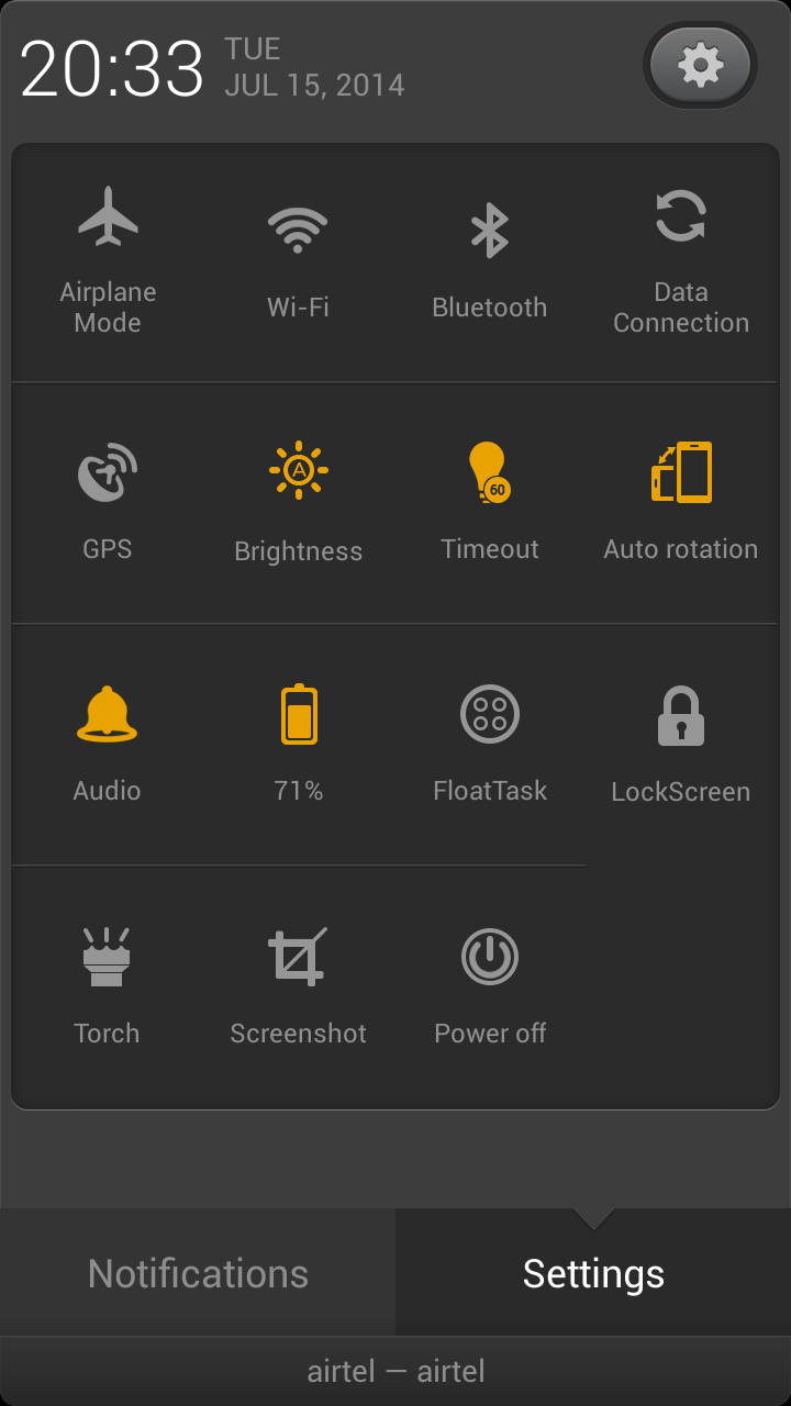 XOLO Q1200_notification bar