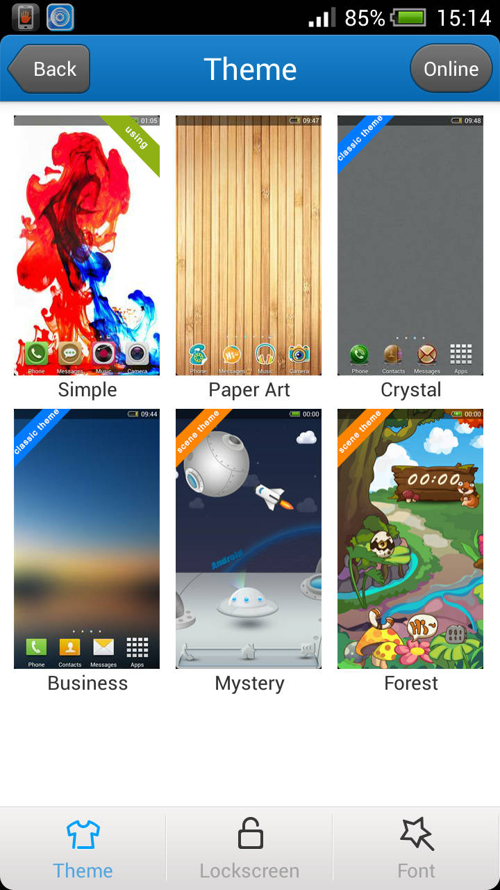 XOLO Q1200_themes