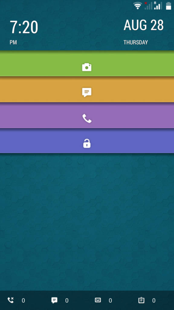 Xolo Hive_Hive Light lockscreen