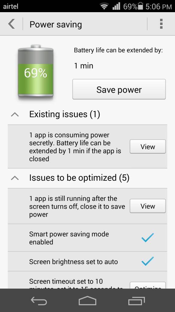 Huawei Honor 6_Power Saving