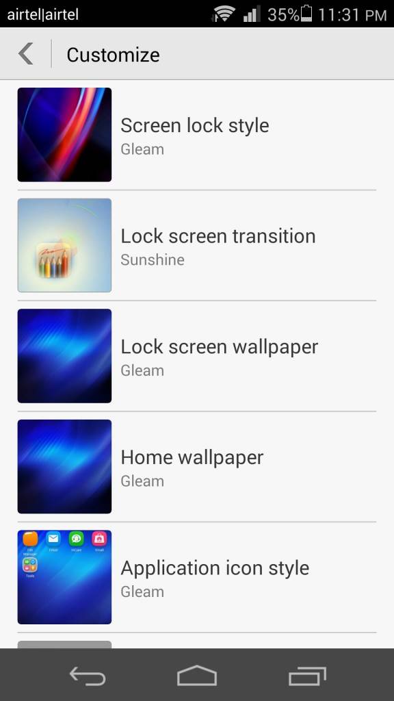 Huawei Honor 6_Themes_customise