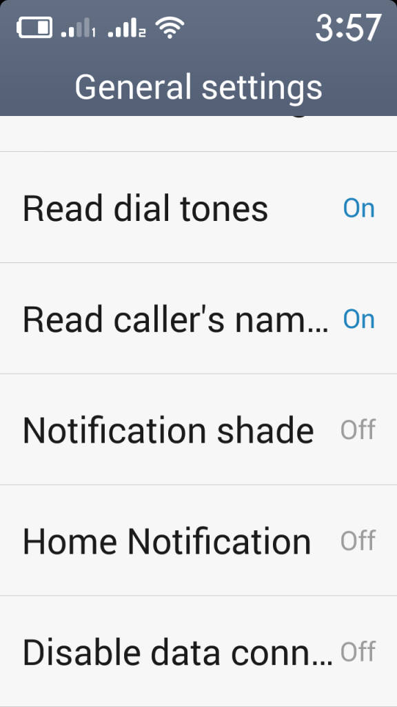 Xiaomi Redmi 1s_Lite Mode settings