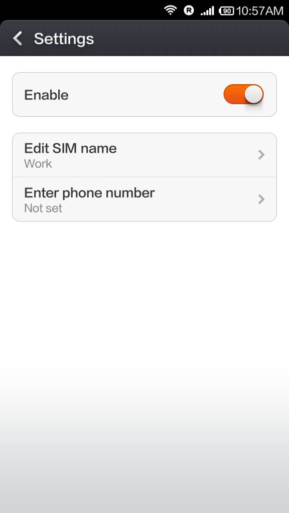 Xiaomi Redmi 1s_SIM management