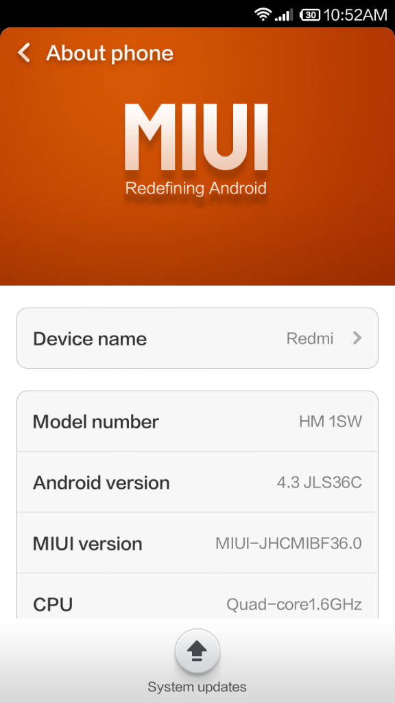 Xiaomi Redmi 1s_about phone