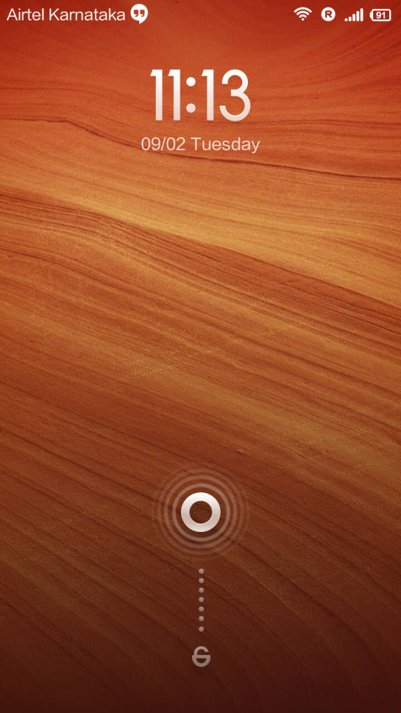 Xiaomi Redmi 1s_lockscreen