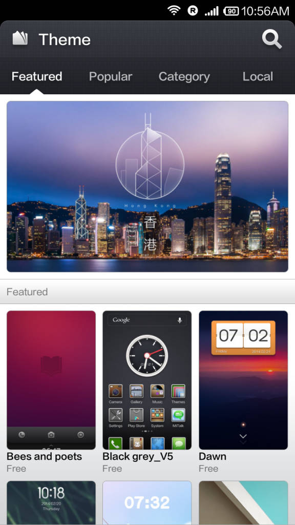 Xiaomi Redmi 1s_themes