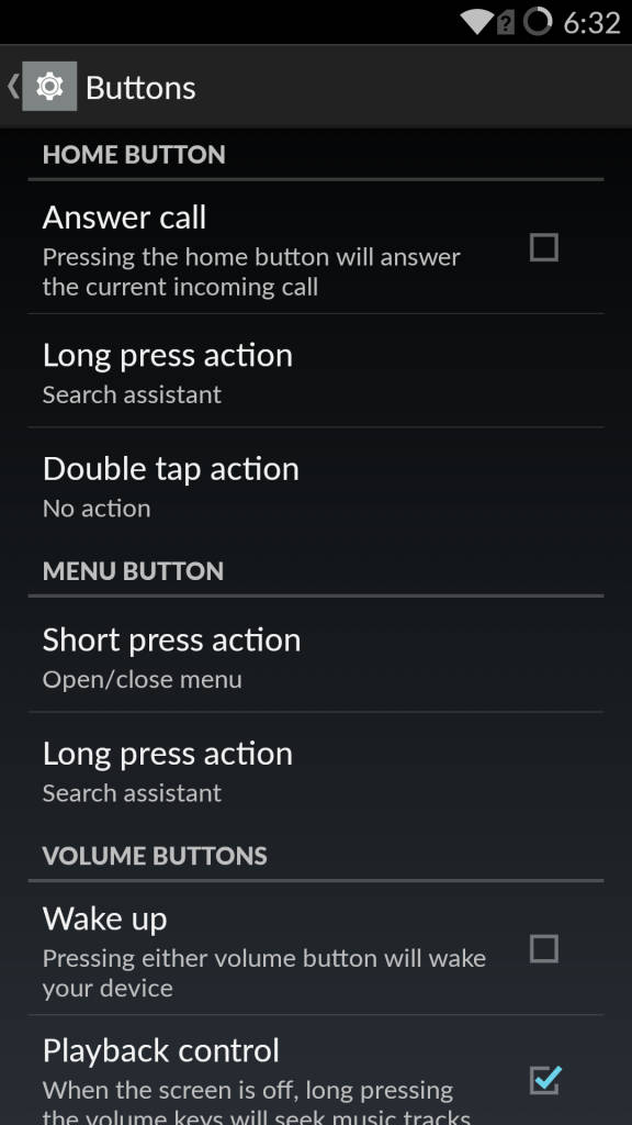 OnePlus One_button settings_2