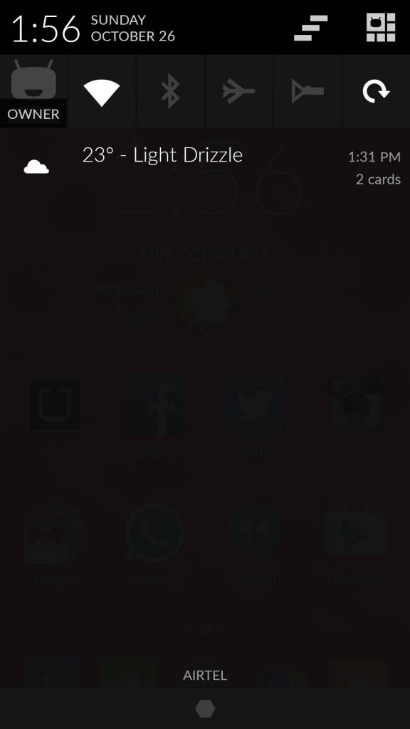 OnePlus One_notification bar