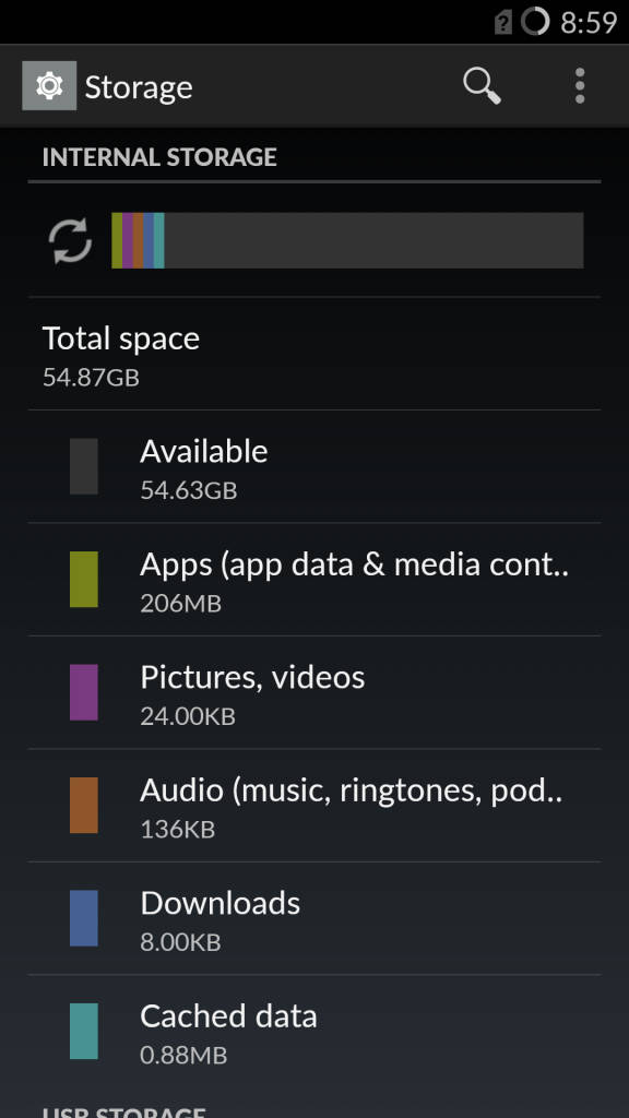 OnePlus One_storage