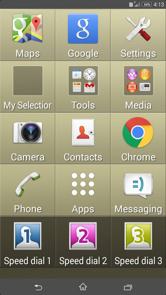Sony Xperia C3_Simple Home