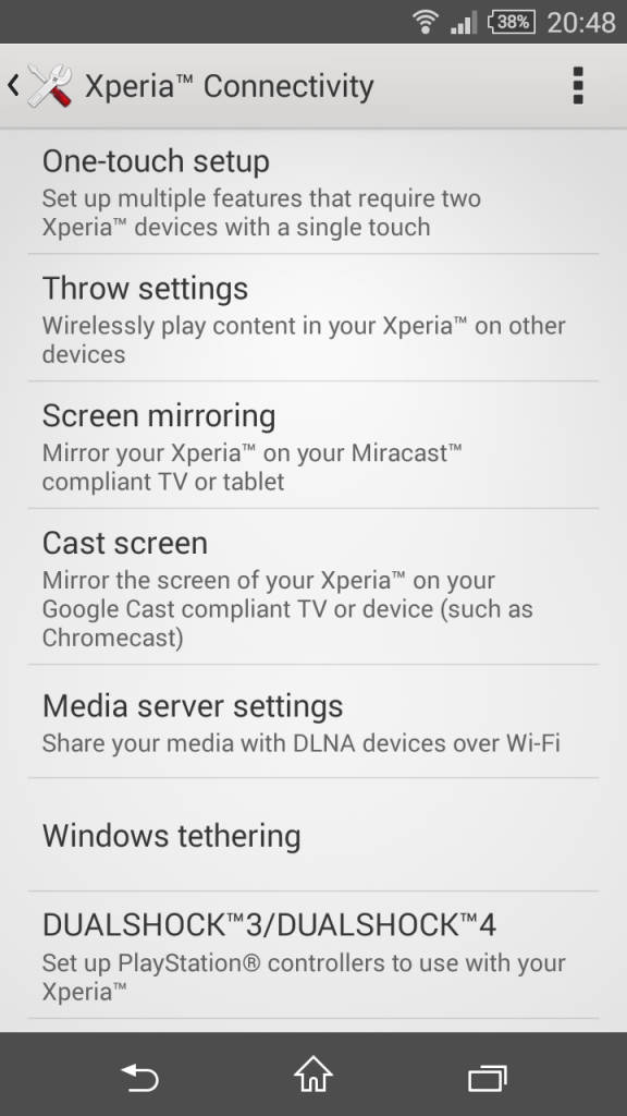 Sony Xperia Z3 Comapct_connectivity options