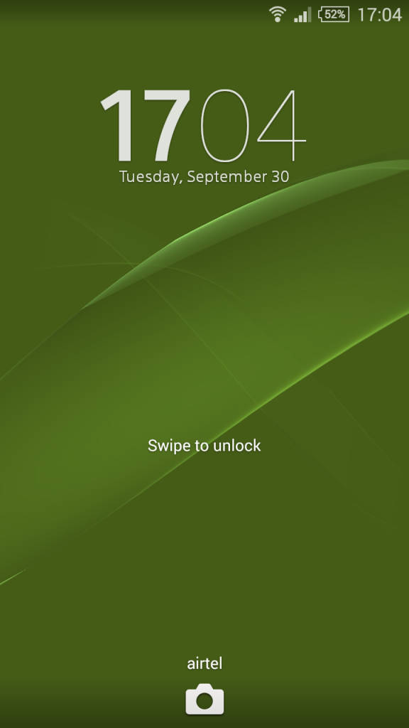 Sony Xperia Z3 Comapct_lockscreen
