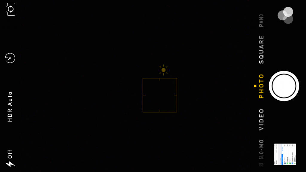 Apple iPhone 6 camera UI