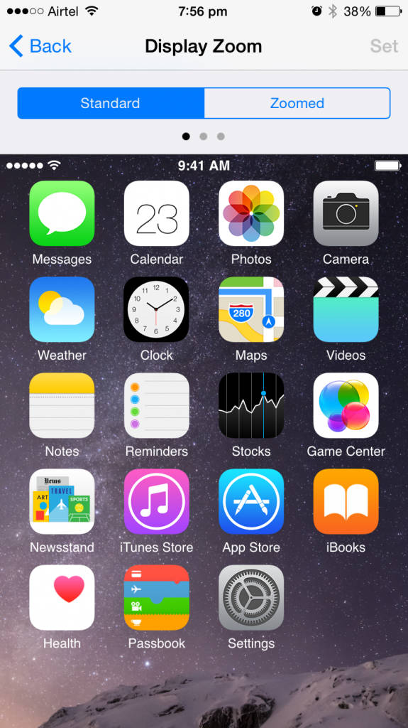 Apple iPhone 6_Display Zoom Standard