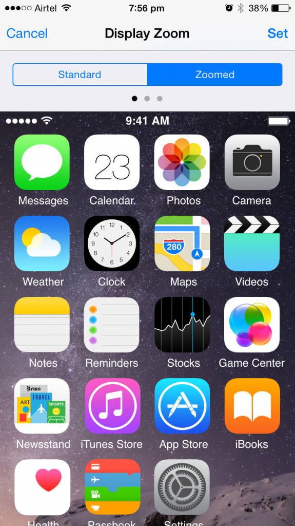Apple iPhone 6_Display Zoom Zoomed