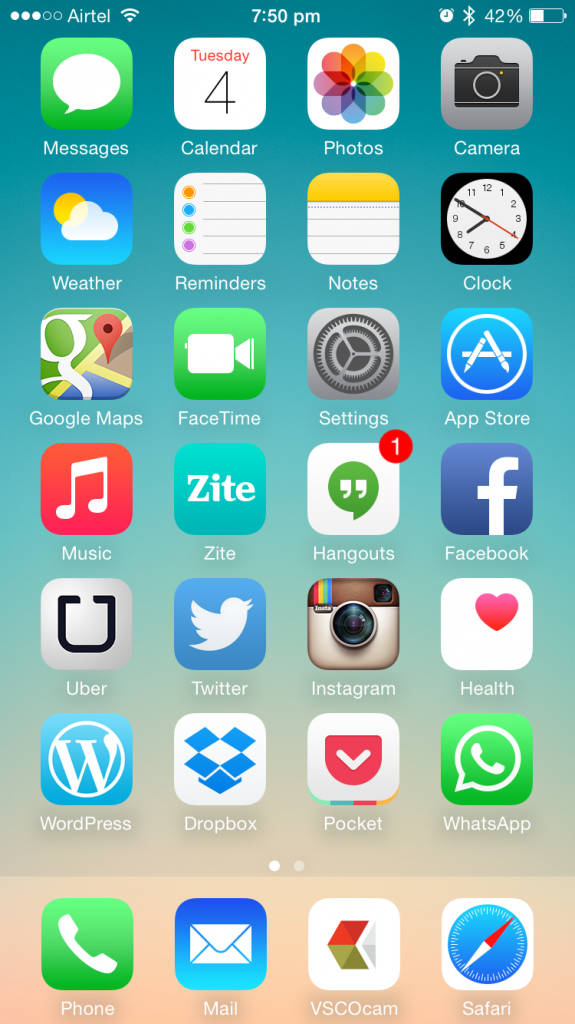 Apple iPhone 6_homescreen