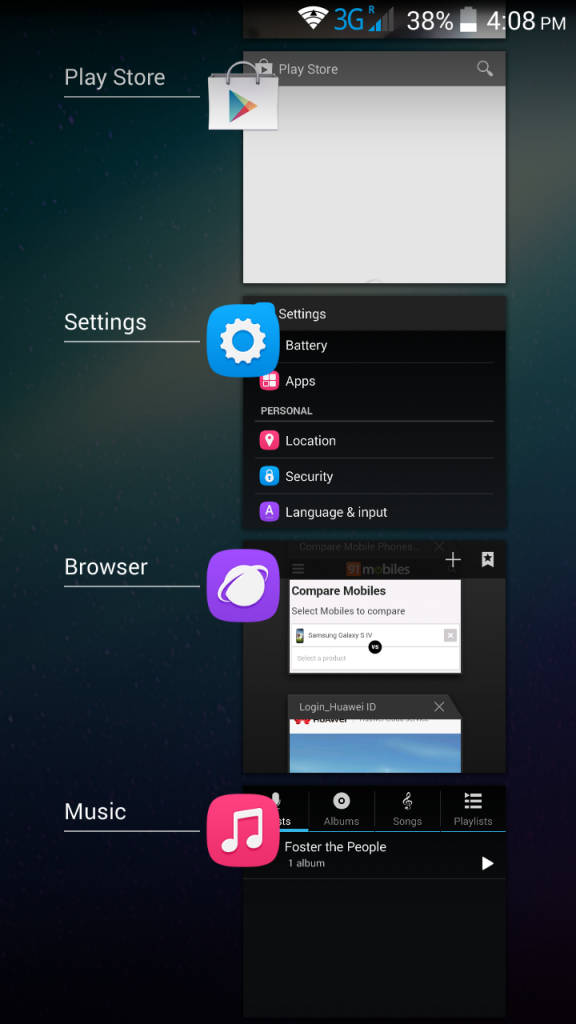 Huawei Honor Holly_multitasking