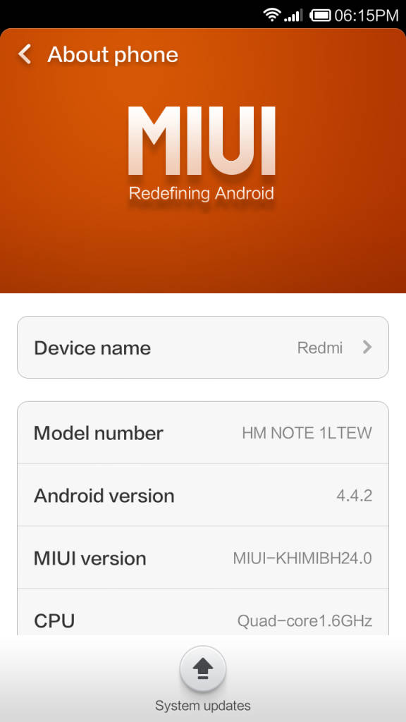 Xiaomi Redmi Note 4G_about phone