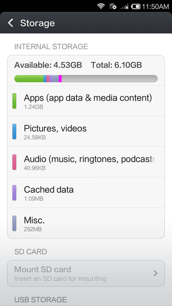 Xiaomi Redmi Note 4G_storage