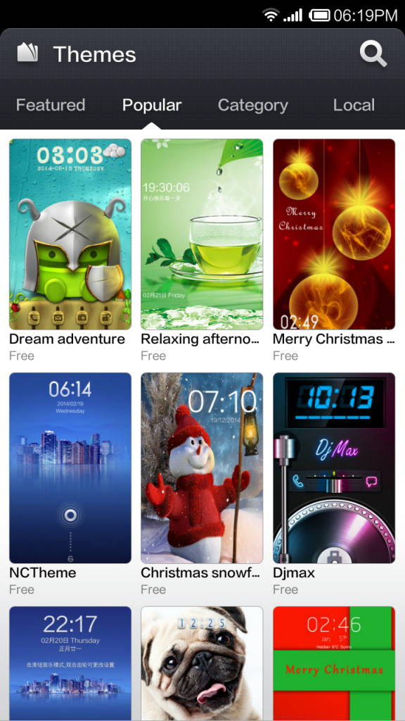 Xiaomi Redmi Note 4G_themes