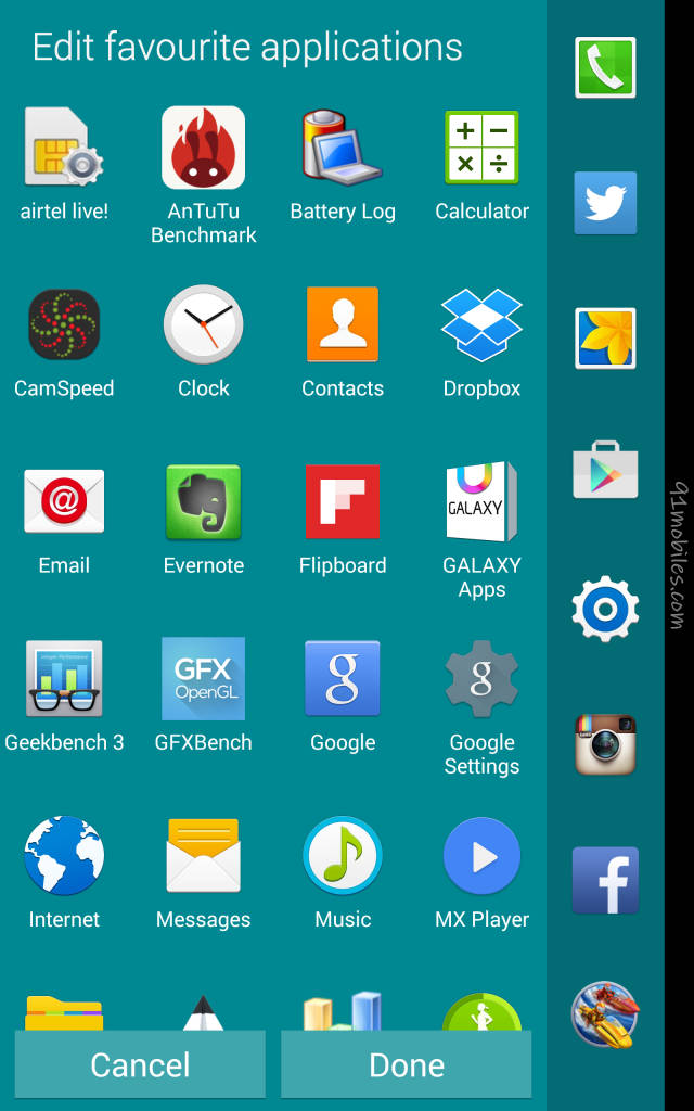Samsung Galaxy Note Edge_edge favourites
