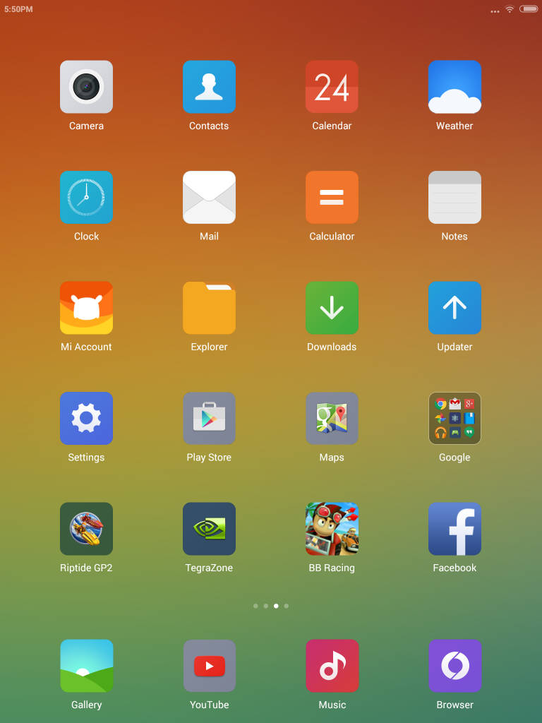 Xiaomi Mi Pad_homescreen apps