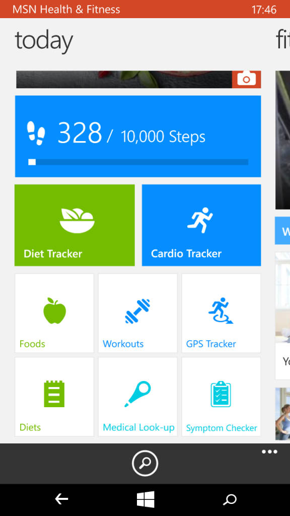 Microsoft Lumia 640 XL_MSN Health