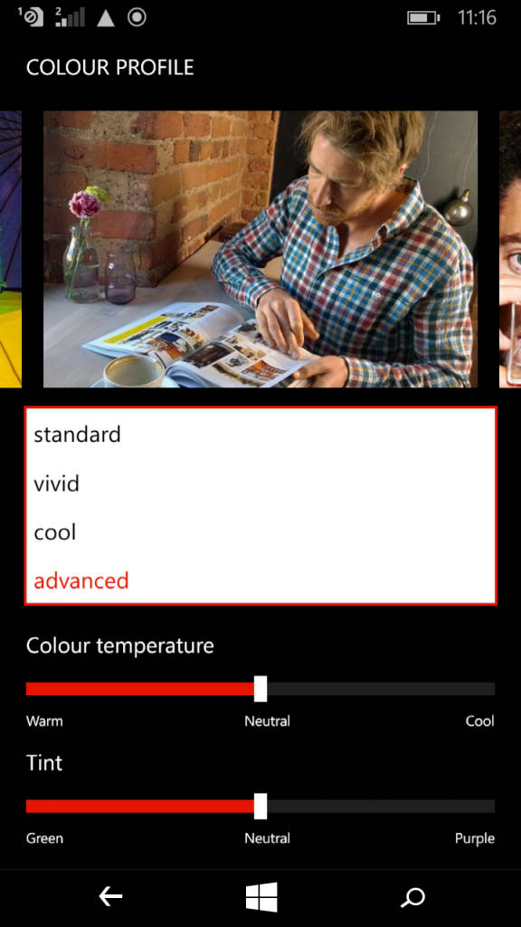 Microsoft Lumia XL_colour profile