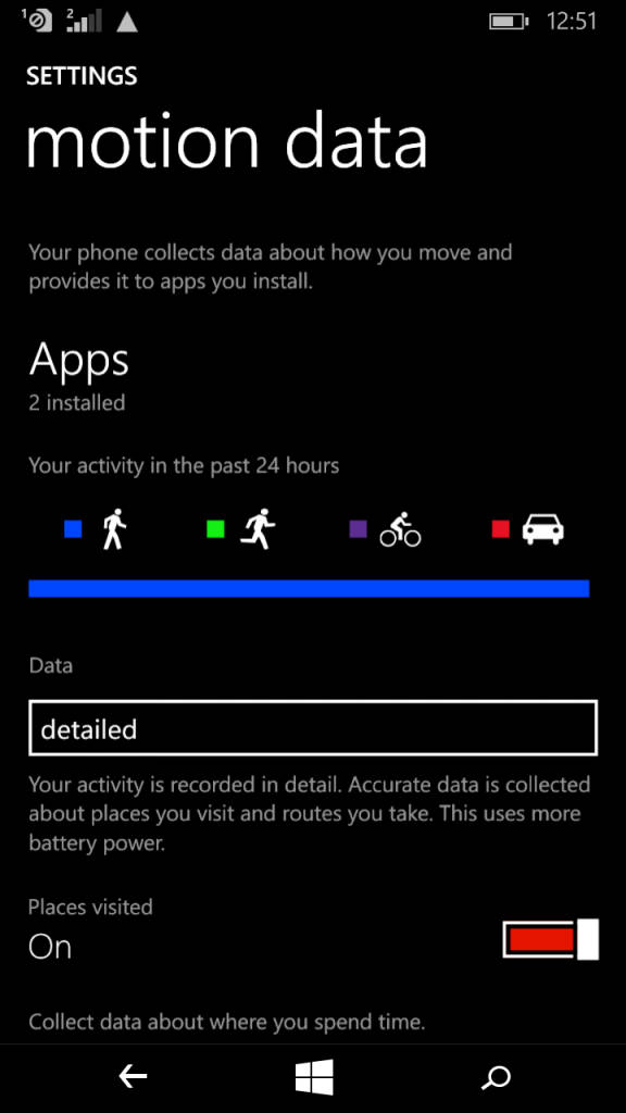Microsoft Lumia XL_motion data